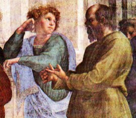 detail of Socrates from Raphael's "School of Athens"